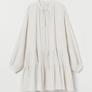 H&M Wide Cut Flounced Tunic Dress Size S